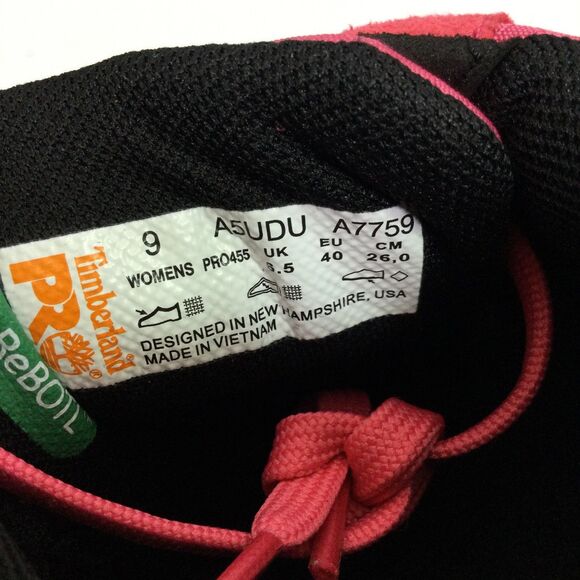 Timberland Womans PRO Overdrive Composite Sneakers Safety Toe Pink Size US 9 NWB - Picture 6 of 13